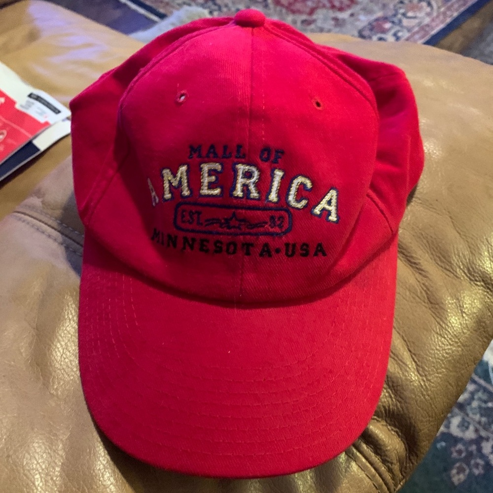 Mall of America Red Baseball Cap